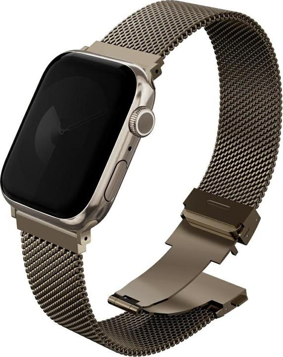 Actual product image Uniq Strap Dante Pro for Apple Watch 42/41/40mm Stainless Steel gold (Stainless steel)