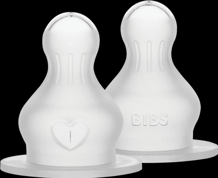 Actual product image Bibs Bottle suction Silicone Slow Flow 2 pieces