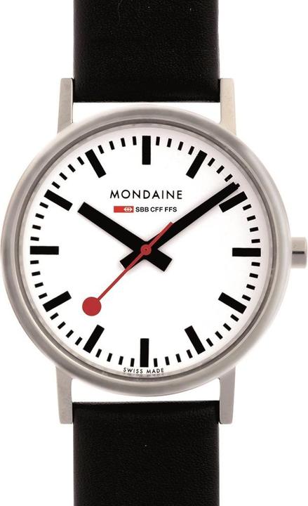 Actual product image Mondaine Classic - Vegan brushed (Analogue wristwatch, Swiss made, 36 mm)