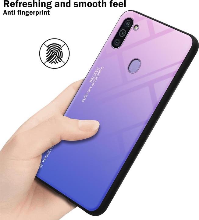 Produktbild Cadorabo TPU 2 Farben Glas Cover (Samsung Galaxy M11, Samsung Galaxy A11)