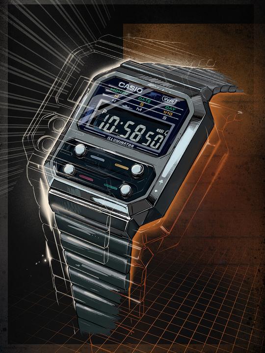 Actual product image Casio Vintage (Digital watch, 33 mm)