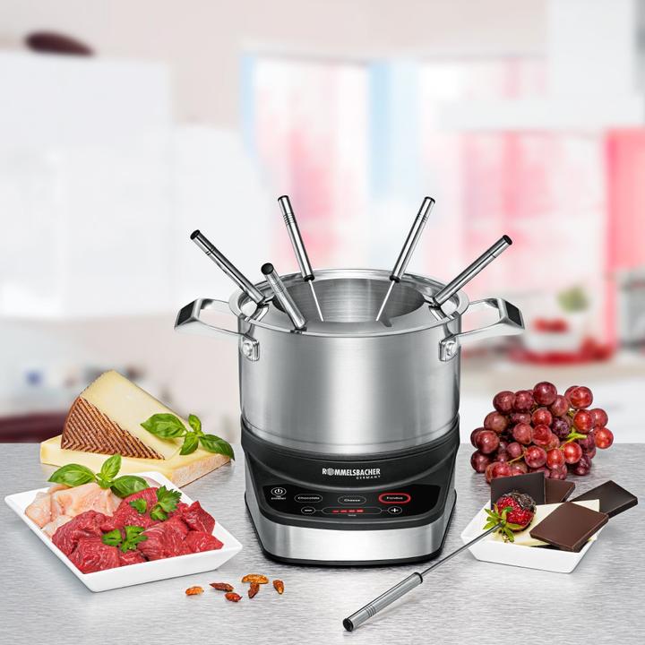 Image du produit Rommelsbacher All-in-One 20.F 1200 (Fondue au chocolat, Fondue au fromage, Fondue chinoise, Fondue bourguignonne)