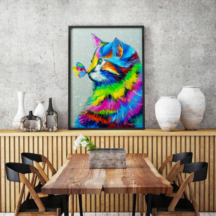 Image du produit Enjoy Puzzle ENJOY-1781 - Chat lumineux et papillon, puzzle, 1000 pièces (1000 pièces)