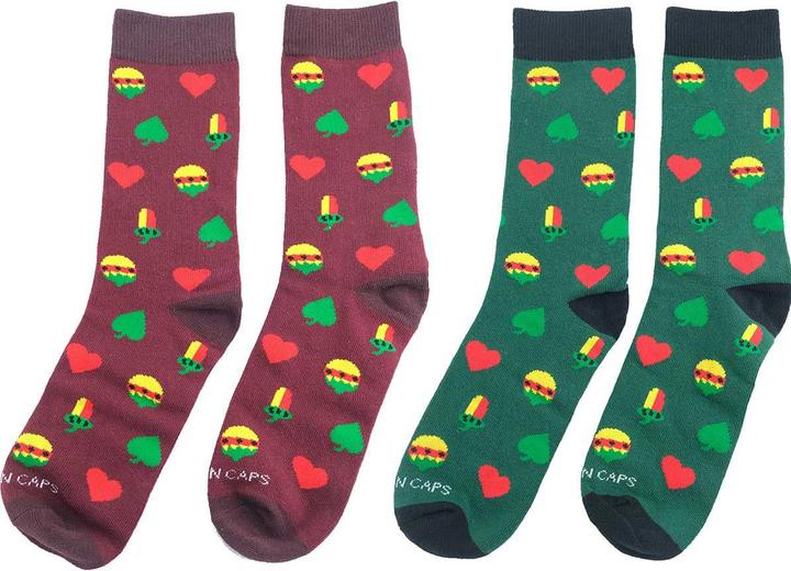 Produktbild Bavarian Caps Schafkopf 2er Pack Socken (2er Pack, 41 - 46)