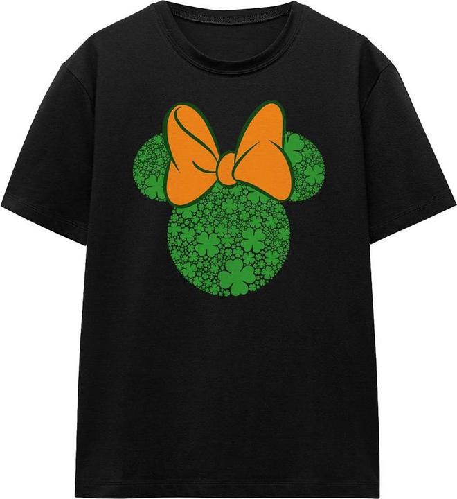 Actual product image Disney Unisex Adult Shamrock Ears Minnie Mouse St Patricks Day T-Shirt (S)