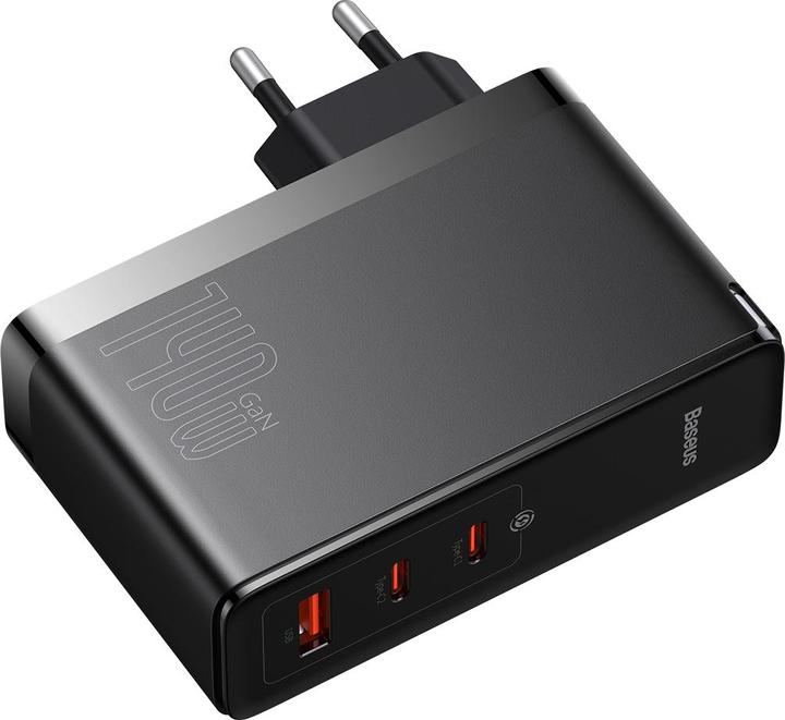 Productafbeelding Baseus GaN5 Pro Snellader 2C+U 140W EU Zwart (140 W)