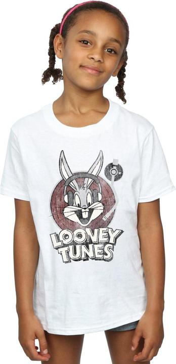 Immagine prodotto Looney Tunes Bugs Bunny Circle Logo Maglietta Ragazze (152, 158)