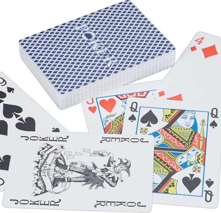 Actual product image Relaxdays Poker Playing Cards (German, French, Italian, English)