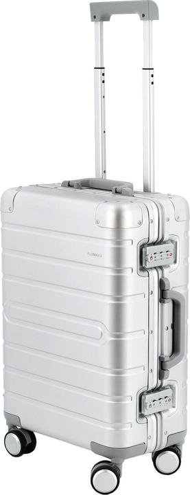 Image du produit Alumaxx Trolley de voyage, avec valise entièrement en alu, argenté (37 l, Bagage à main (jusqu'à 50l))