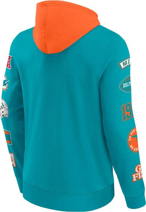 Actual product image Fanatics Miami Dolphins NFL Sleeve Prints Hoody - M (M)