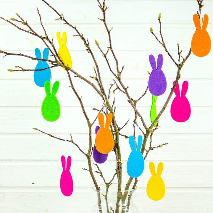 Actual product image Papierdrachen Easter felt bunnies (12 x)