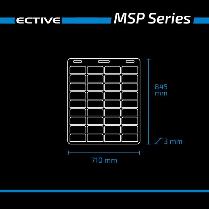 Actual product image Ective MSP 100 Flex flexible solar module monocrystalline 100W (100 W, 1.90 kg)