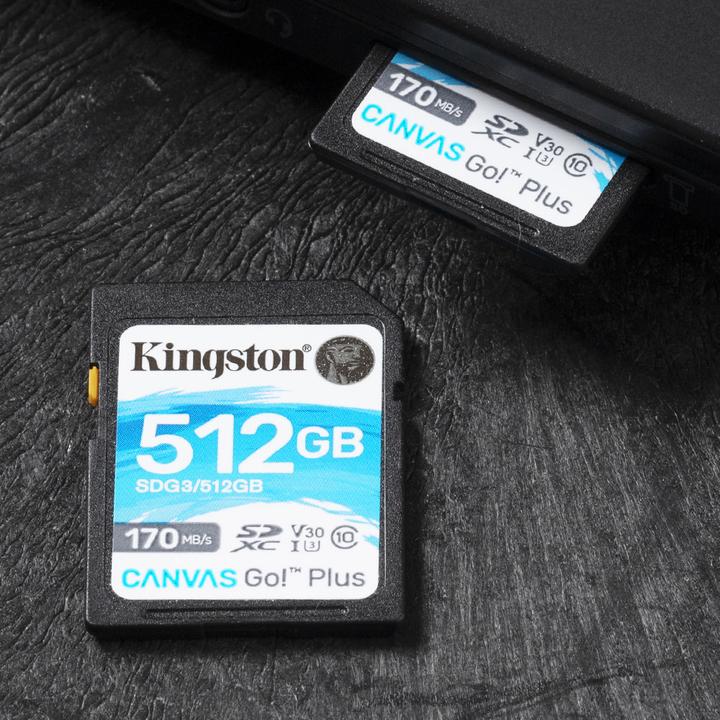Productafbeelding Kingston Canvas Go! Plus (512 GB, SDXC, U3, UHS-I)