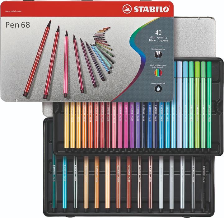 Immagine prodotto STABILO Penna 68 (Multicolore, 40 x)