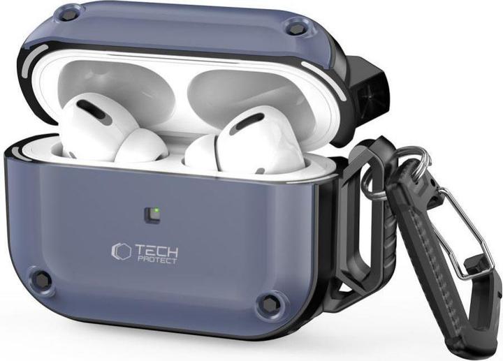Produktbild Tech-Protect ROUGH HOOK Apple AIRPODS PRO 1 / 2 STEEL BLUE (Kopfhörer Tasche)