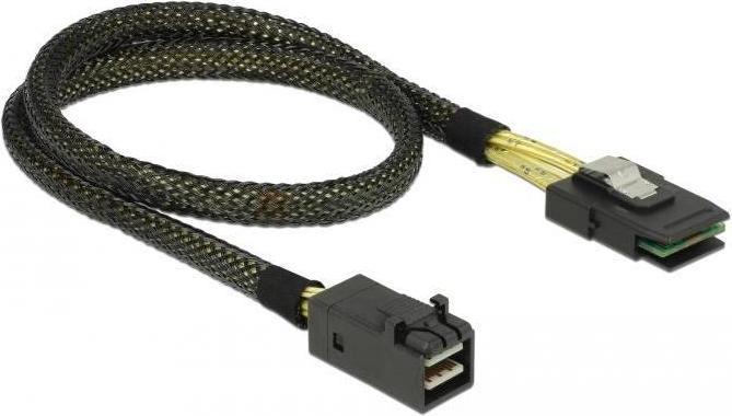 Actual product image Delock Cable Mini SAS HD x 4 SFF 8643 connector > Mini SAS x 4 36 pin SFF 8087 connector
