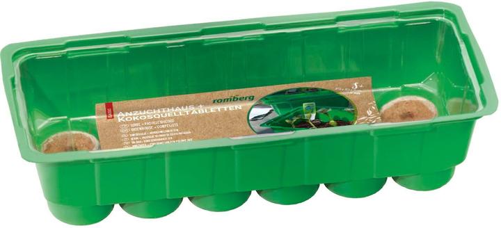 Immagine prodotto Romberg Anzuchthaus S PLUS COCO 27,5 x 11,5 x 11 cm +12 Kokos-Quelltabletten