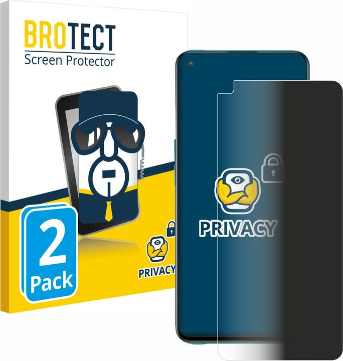 Produktbild BROTECT Sichtschutzfolie Anti-Spy Privacy Folie Blaulicht-Schutz (2 Stück, OnePlus Nord CE 5G)