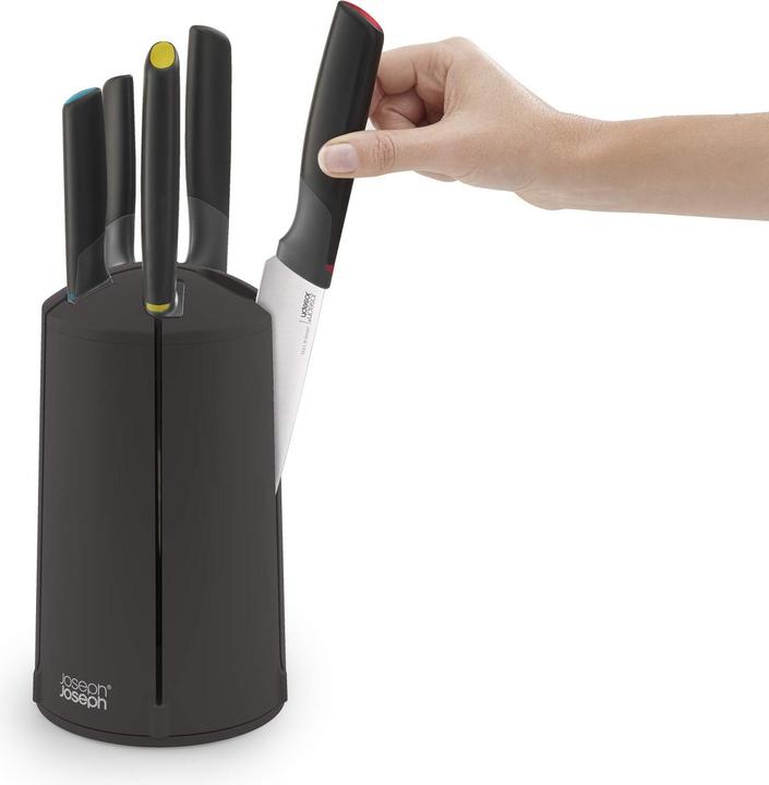 Actual product image Joseph Joseph Knife block 5-pcs. ELEVATE KARUSSELL Black