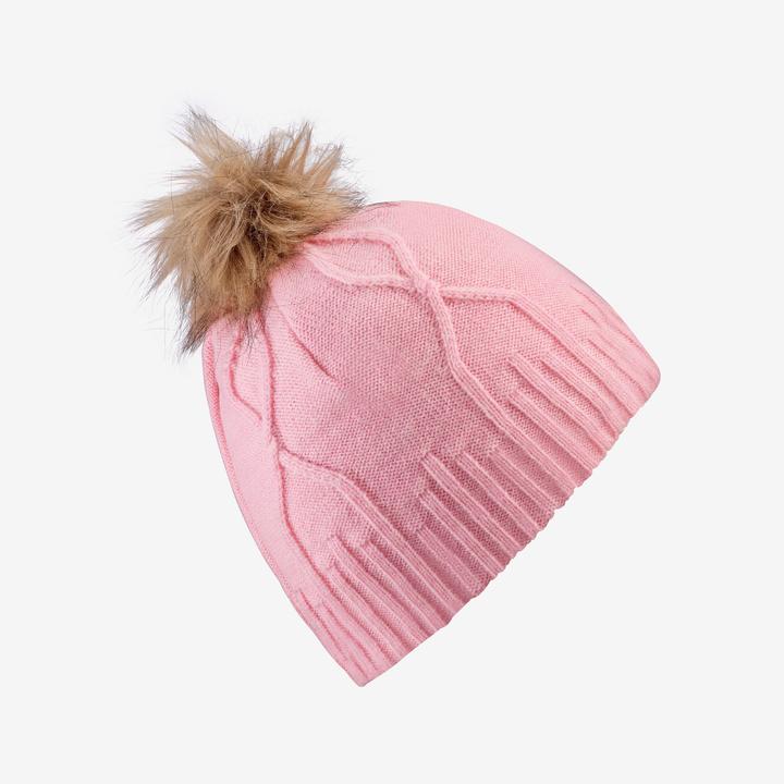Immagine prodotto Wedze Cappello da adulto in maglia a cavo - Pelliccia Vergine rosa