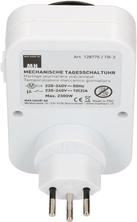 Produktbild Max Hauri Zeitschaltuhr 24h analog, Schalter (Typ 13)