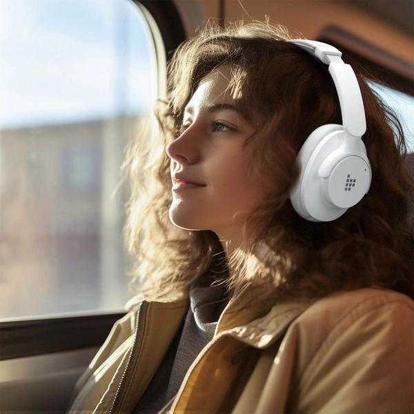 Image du produit Tronsmart Casque sans fil Bluetooth SOUNFII Q20S Hybrid ANC avec réduction de bruit active (ANC, 60 h, Sans fil)