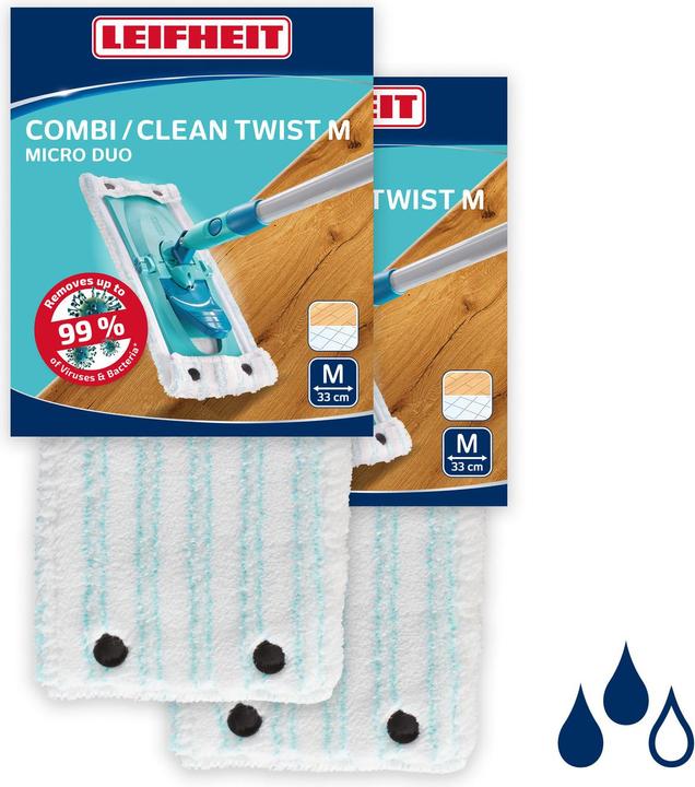 Image du produit Leifheit 2 pièces Housse CLEAN TWIST M / Combi M micro duo (2 pcs)