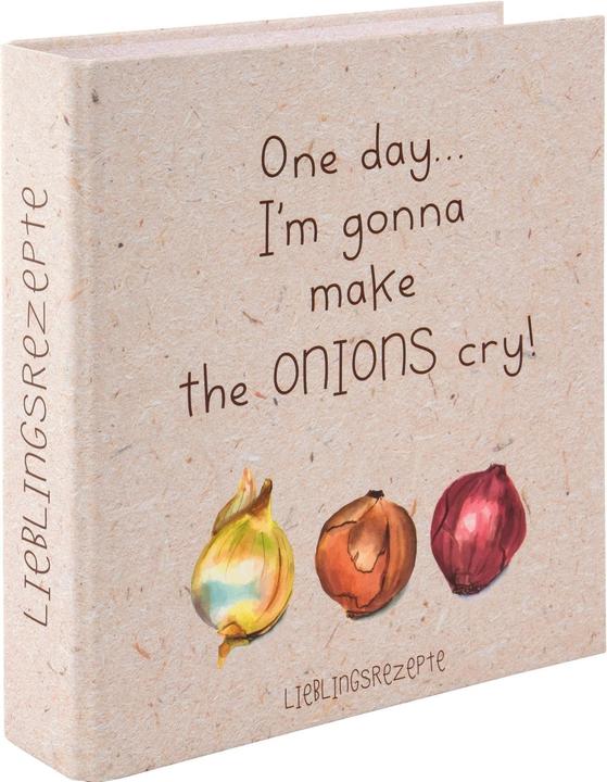 Goldbuch Carnet de notes pour recettes Onions 21 x 22 cm (21 x 22 cm, À rayures, Couverture rigide)