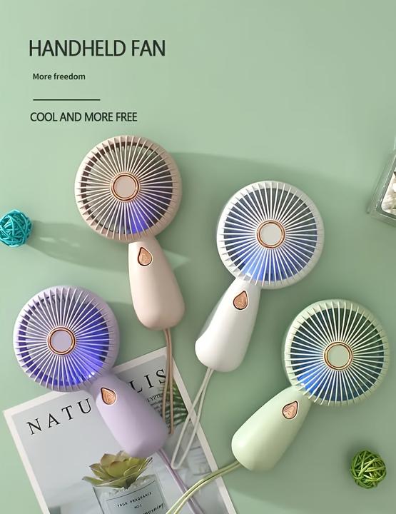 Produktbild PhoneLook Kompakter tragbarer Mini USB Ventilator wiederaufladbar für Innen- und Aussenreisen