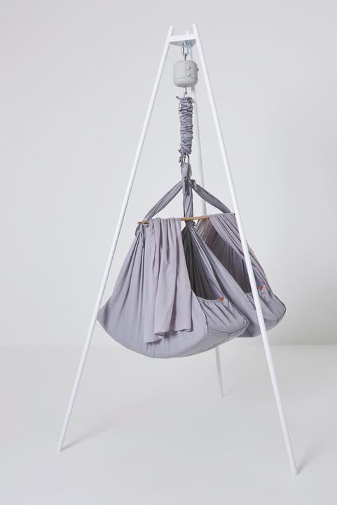 Produktbild Membantu Set mit Ständer mit Federwiege Zwillinge Premium und Motor LeeLo01 (Cozy Cradle)