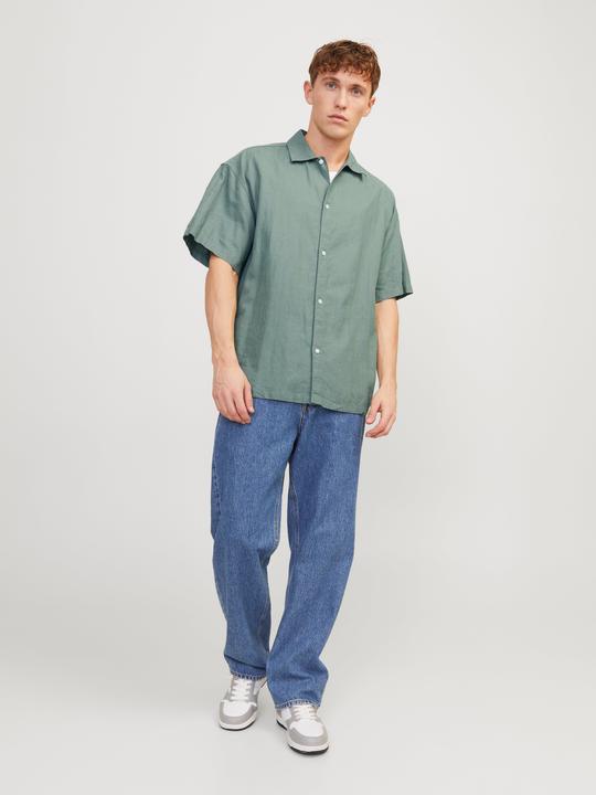 Produktbild Jack & Jones Jorfaro Linen Oversized Shirt Ss Sn (S)