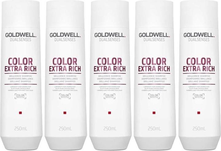 Produktbild Goldwell 10x Dualsenses Farbe extra reichhaltiges Brilliance Shampoo 250ml (250 ml, Flüssiges Shampoo)