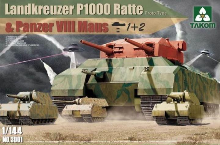 Takom Croiseur terrestre P1000 Ratte(Proto Type)&Panz