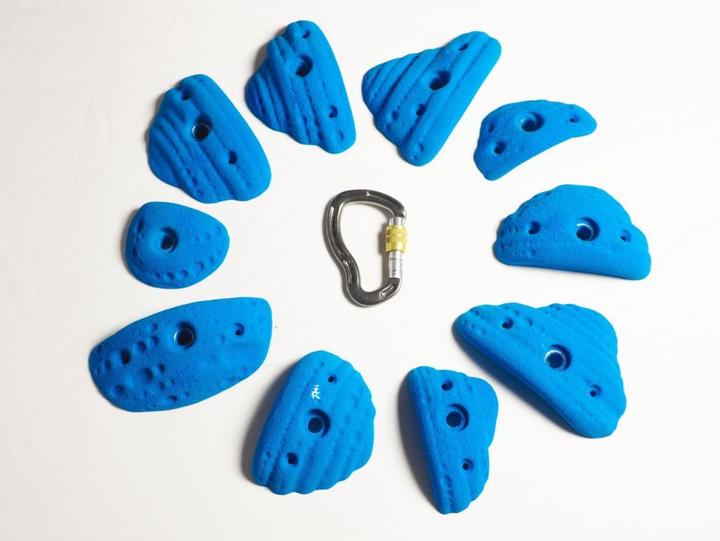 Allgäu Holds Sandstein Incut M Klettergriffe Set (Blau)