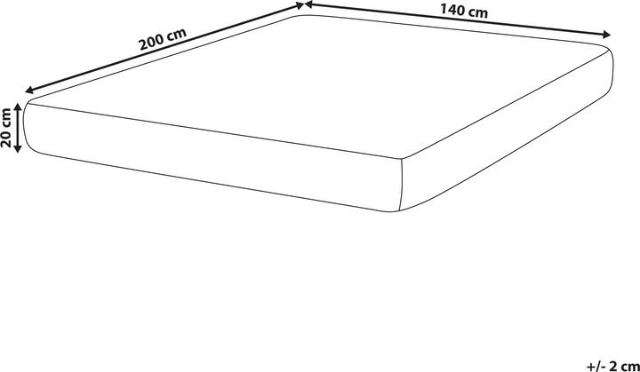 Produktbild Beliani Fancy (140 x 200 cm, Schaumstoffkern)