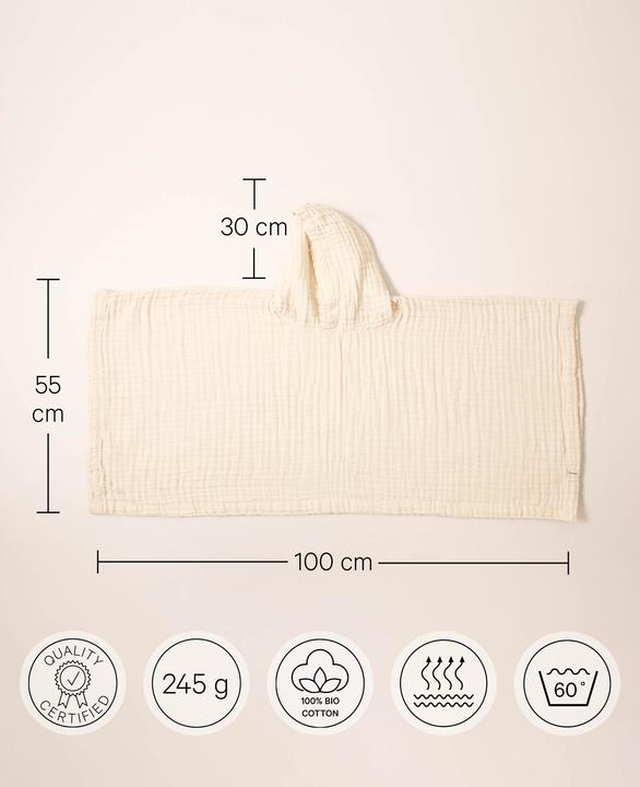 Produktbild Esmée Kinder Bademantel, Poncho (86, 92)