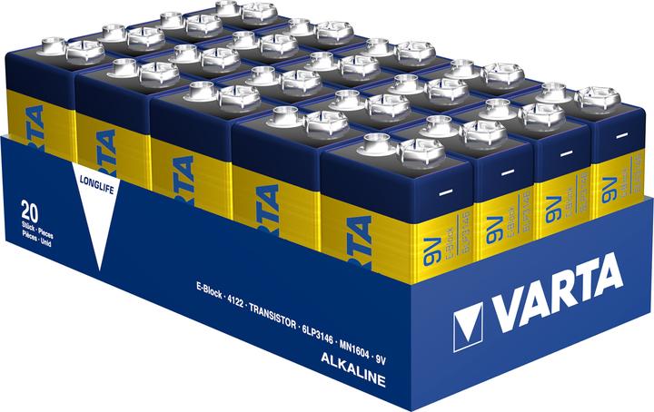 Actual product image Varta Longlife (20 pcs., 9V Block)