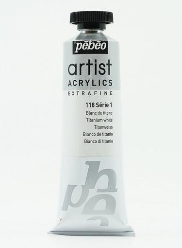 Image du produit Pebeo Artist Acrylics Acrylique extra fine (Blanc titane, 37 ml)