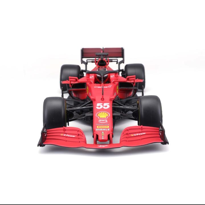 Actual product image Bburago Ferrari F1 2021 #55 Sainz 1/18