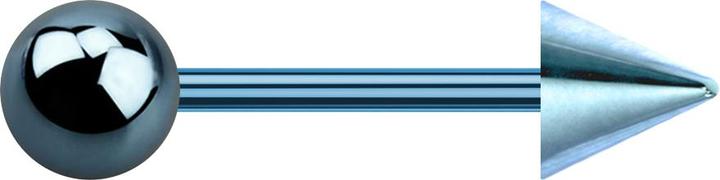 Star Piercing Micro Barbell hellblau mit Kugel und Cone (ohne Messing, Titan G23)