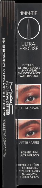 Actual product image MAC Cosmetics Pro Brow Definer 1Mm-Tip Brow Pencil Spiked (Spiked)