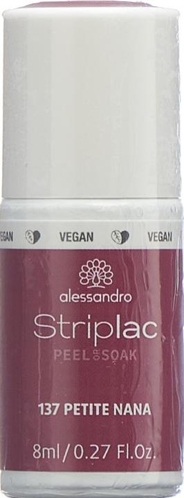Produktbild Alessandro Striplac Peel or Soak Petite Nana 8 ml (137 Petite Nana, Abziehbarer Nagellack)