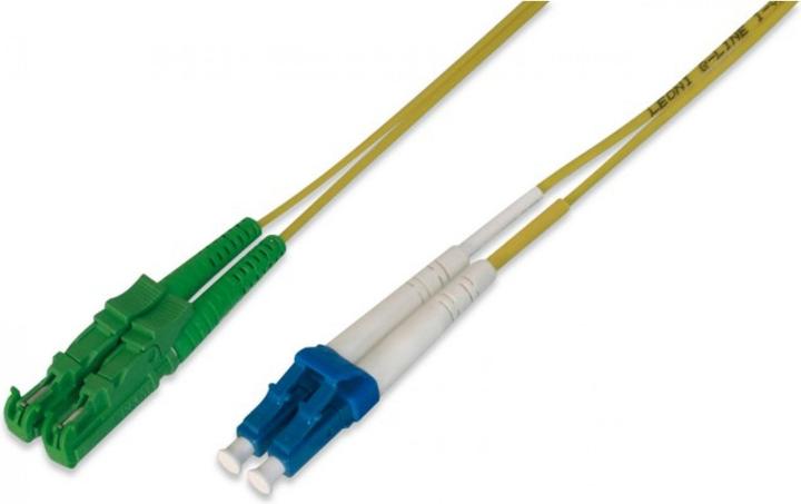 Image du produit Digitus Câble de brassage à fibre optique, E2000 (8° APC) sur LC (PC), monomode (S/FTP, CAT6a, 1 m)