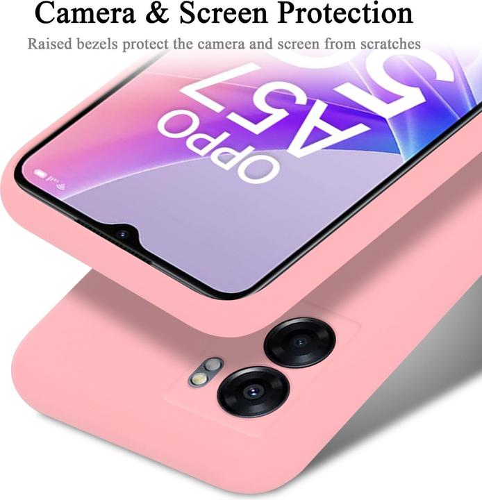 Image du produit Cadorabo TPU Liquid Silicone Case Housse pour Oppo A57 5G / A77 5G / Realme V23 (Realme V23 5G, Oppo A57 5G, Oppo A77 5G)
