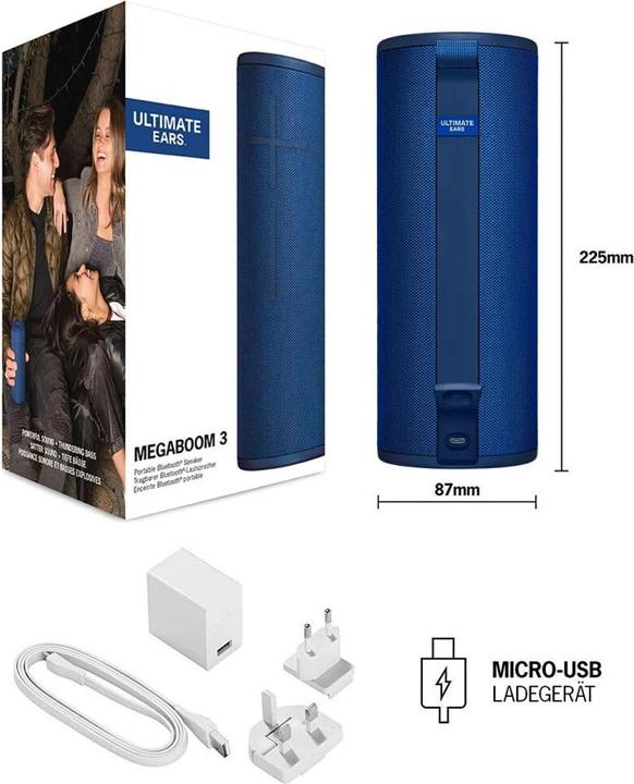 Immagine prodotto UE Megaboom 3 (20 h, Batteria ricaricabile, Porta USB)