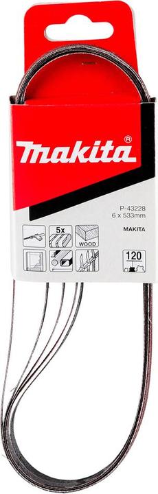 Produktbild Makita Schleifbänder 6 x 533 mm (120)