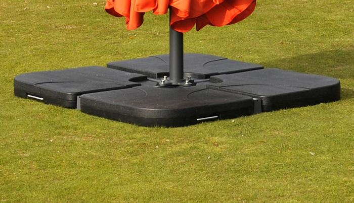 Produktbild Swisshandel24 Sonnenschirmständer, Ampelschirmständer Marktschirmständer für Bodenkreuz, befüllbar 100kg