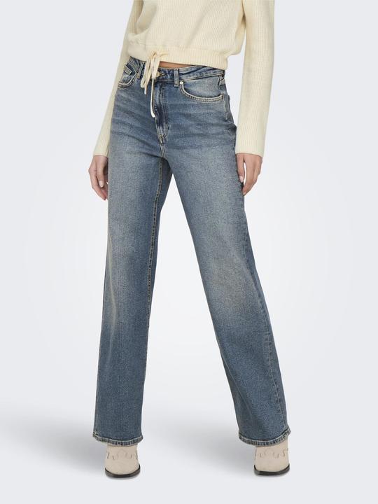 Immagine prodotto Only ONLJUICY Hohe Taille Weiter Beinschnitt Jeans Jeans mit weitem Bein (W28/L32)