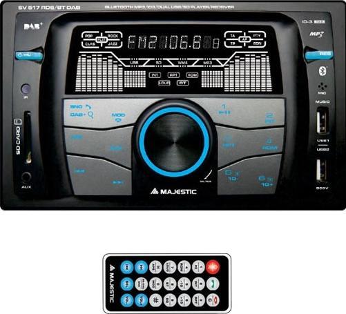 Produktbild Majestic Neu SV-517 RDS BT DAB Schwarz 180 W Bluetooth