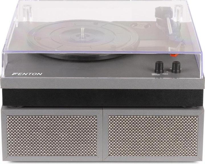 Produktbild Fenton Platenspeler met Bluetooth en Speakers - RP165G - Incl. Naald - Aluminium / zilver (Vollautomatisch)
